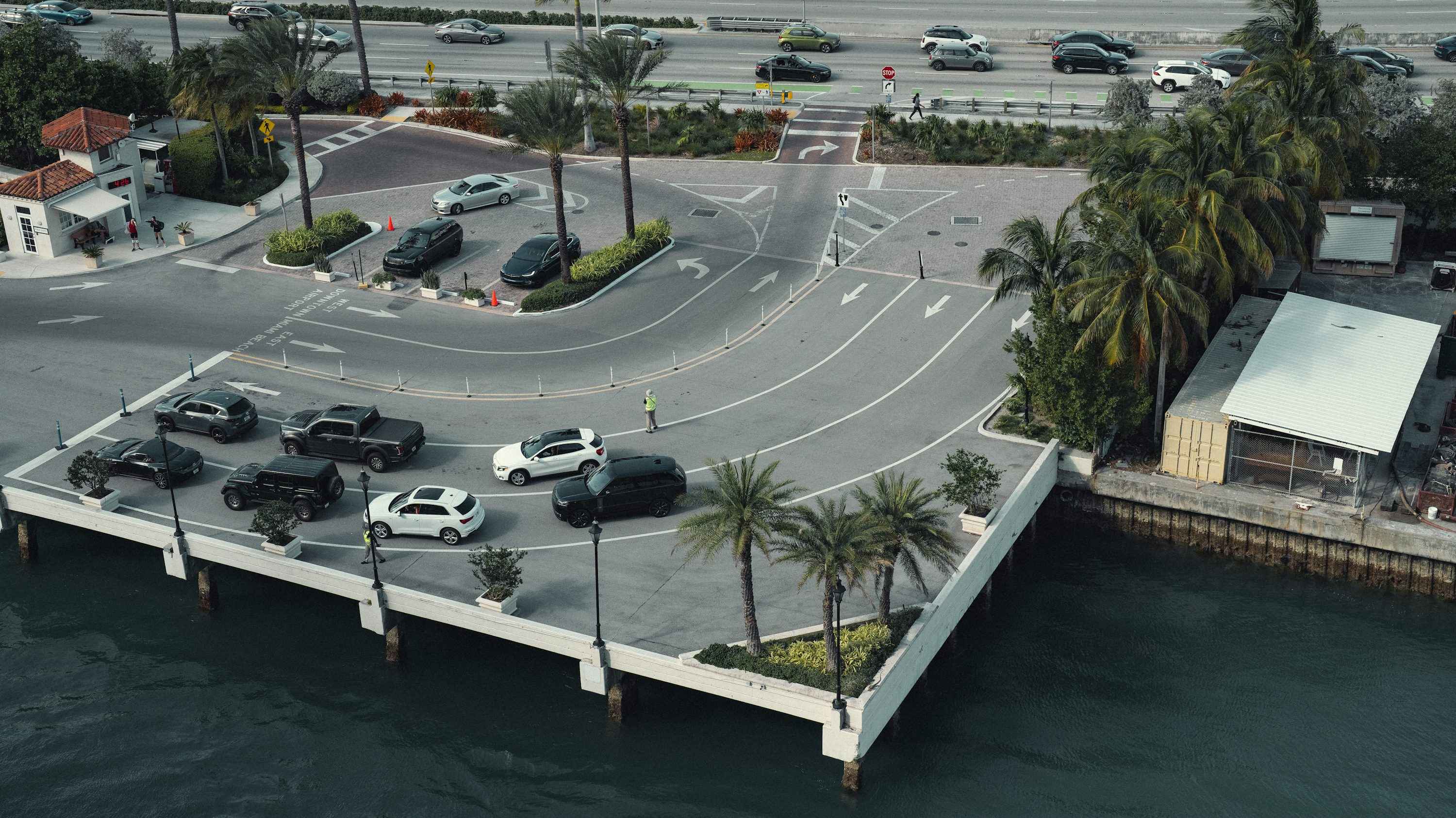 Aerial View of Dubai Toll System